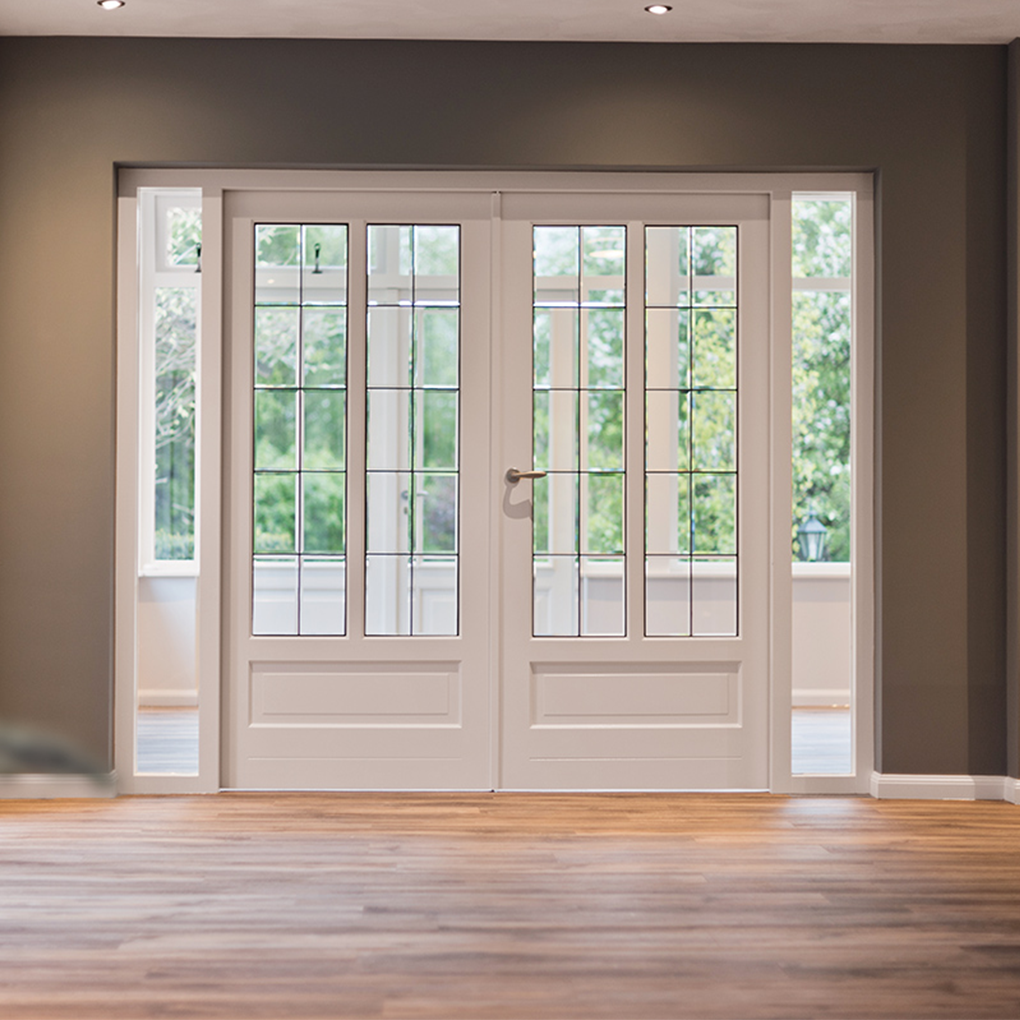 Binnendeur Austria Colour Lux Plus Rouen met geplaatst Glas-in-lood Udine